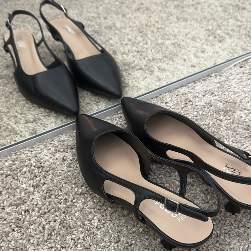 Black Kitten Heels